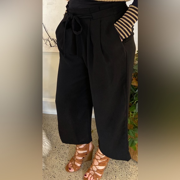 Crop Paper rap Waist Zara Pants - Picture 2 of 10